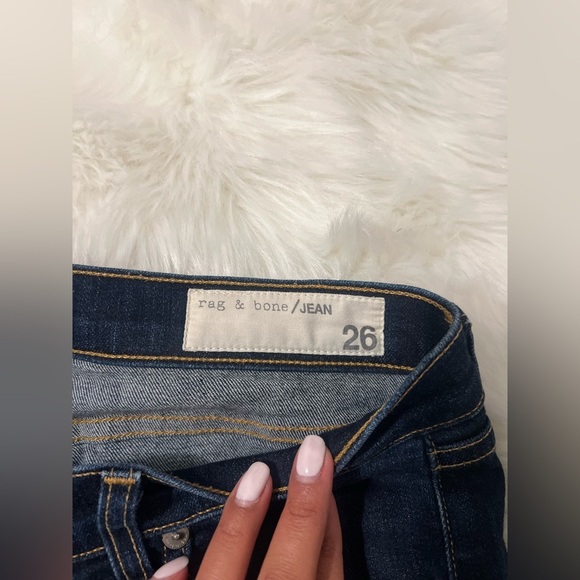Rag and Bone Capri Dark wash Jeans size 26 great condition - Picture 4 of 11